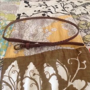 Target brown skinny braided belt